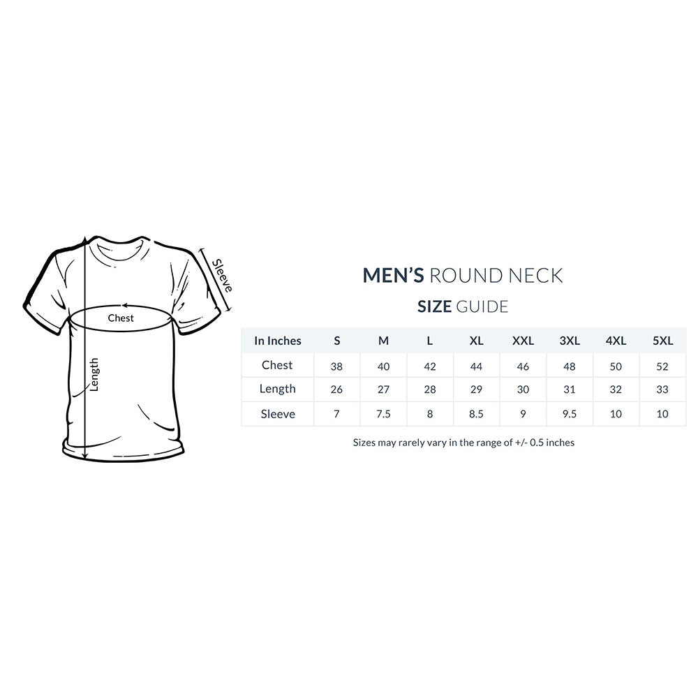 Male Round Neck Half Sleeves - Rock n Roll T-shirt