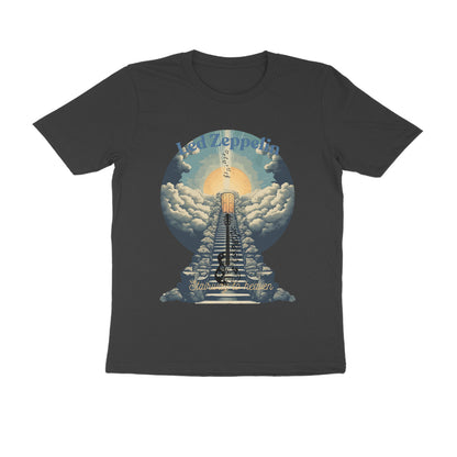 Male Round Neck Half Sleeve -Led Zeppelin, Stairway to Heaven T-shirt