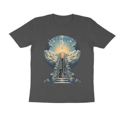 Male Round Neck Half Sleeve -Led Zeppelin, Stairway to Heaven T-shirt