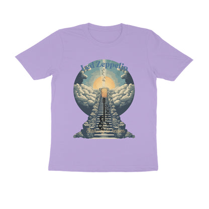 Male Round Neck Half Sleeve -Led Zeppelin, Stairway to Heaven T-shirt