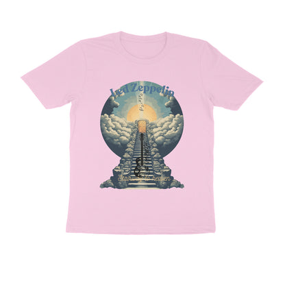 Male Round Neck Half Sleeve -Led Zeppelin, Stairway to Heaven T-shirt