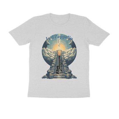 Male Round Neck Half Sleeve -Led Zeppelin, Stairway to Heaven T-shirt