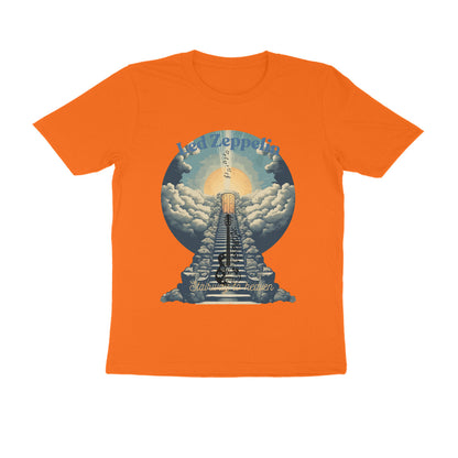 Male Round Neck Half Sleeve -Led Zeppelin, Stairway to Heaven T-shirt