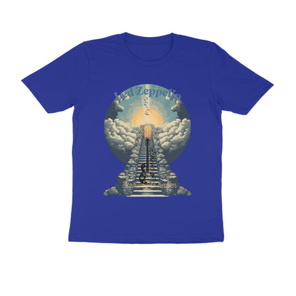 Male Round Neck Half Sleeve -Led Zeppelin, Stairway to Heaven T-shirt