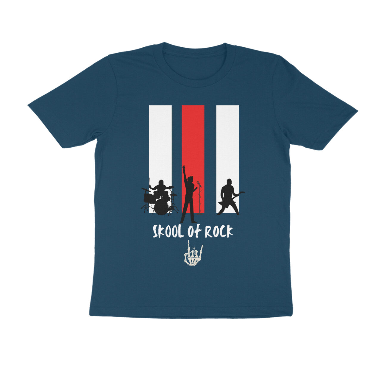 Male Round Neck Half Sleeve - Skool of Rock T-shirt
