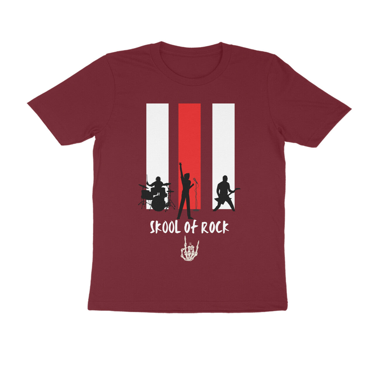 Male Round Neck Half Sleeve - Skool of Rock T-shirt