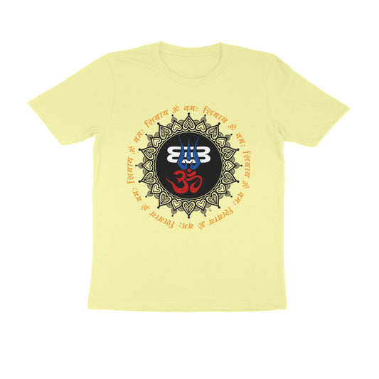 Unisex Round Neck Half Sleeve - Shiva Devotee T-shirt