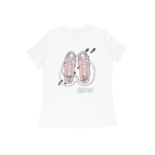 Female Round Neck Half Sleeve - Converse Couture T-shirt