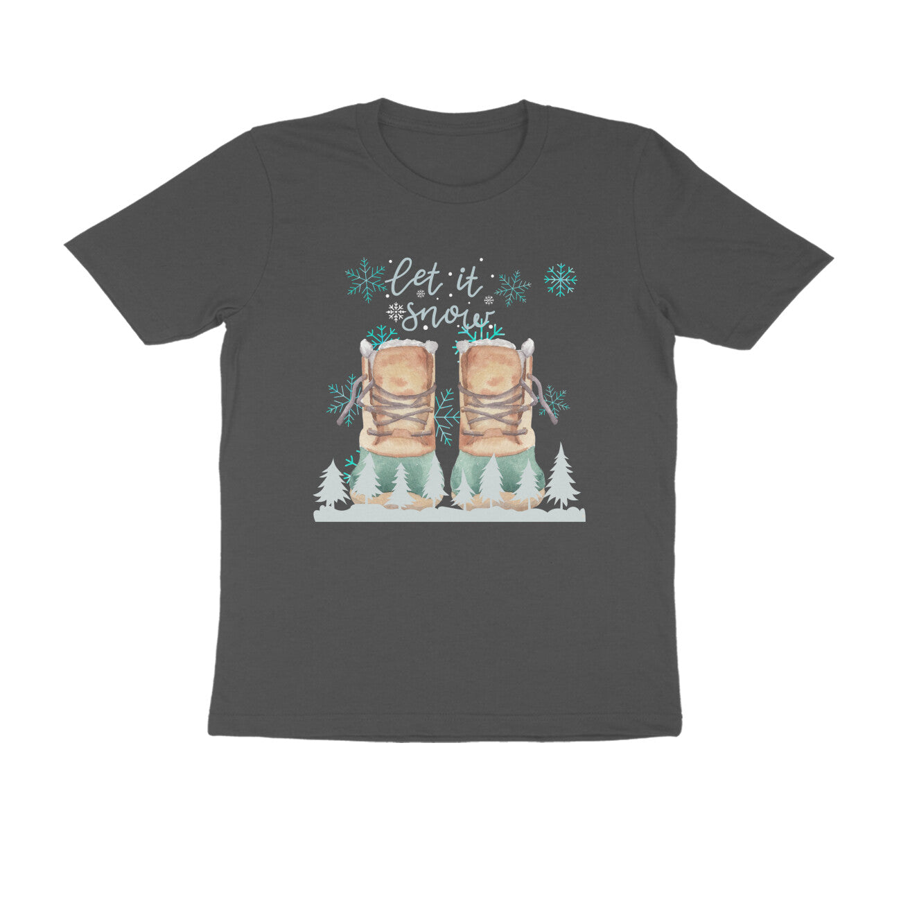 Unisex Round Neck Half Sleeve - Essence of Winter T-shirt