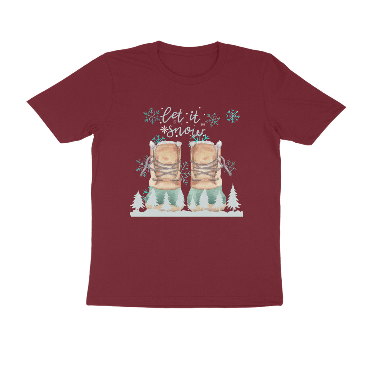 Unisex Round Neck Half Sleeve - Essence of Winter T-shirt