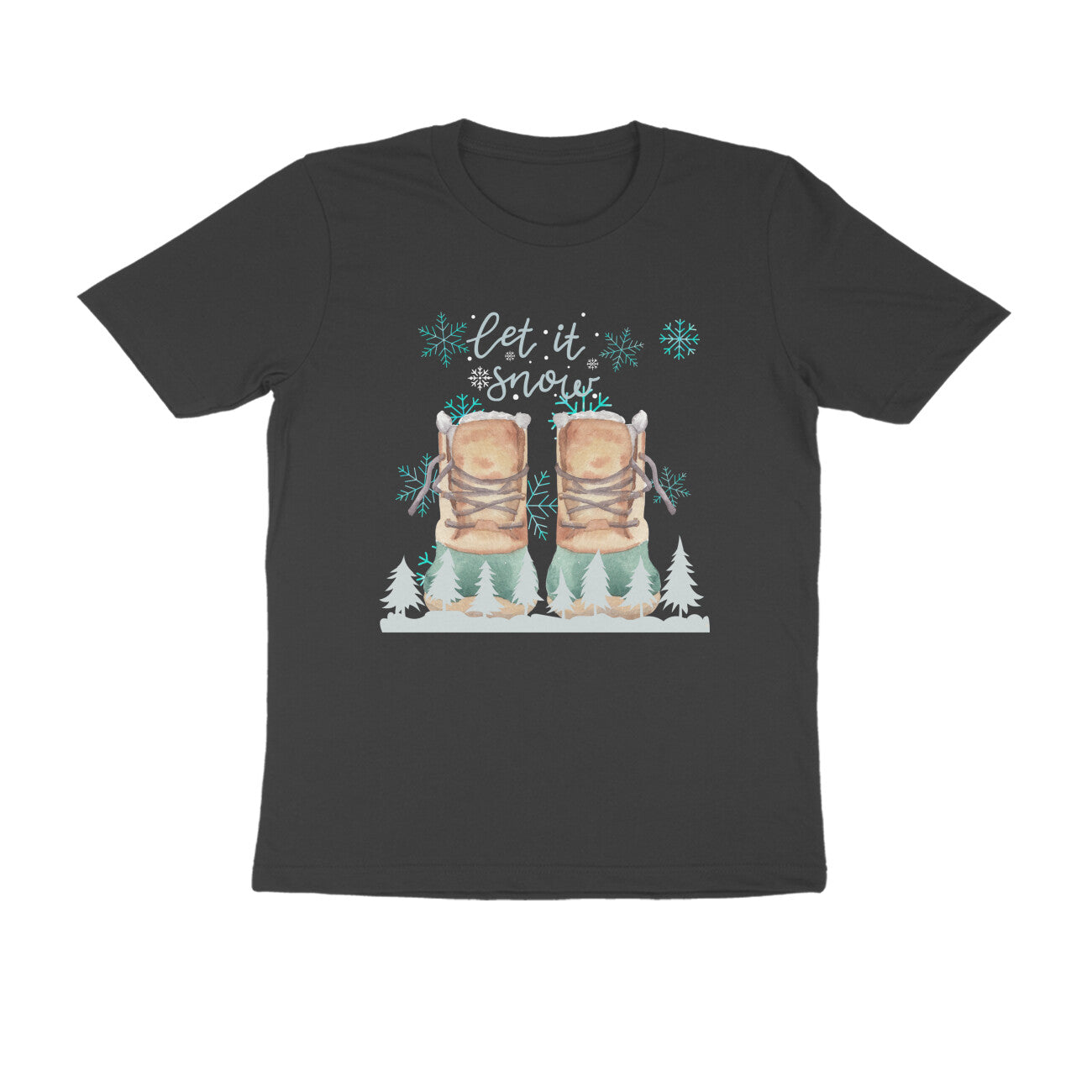 Unisex Round Neck Half Sleeve - Essence of Winter T-shirt