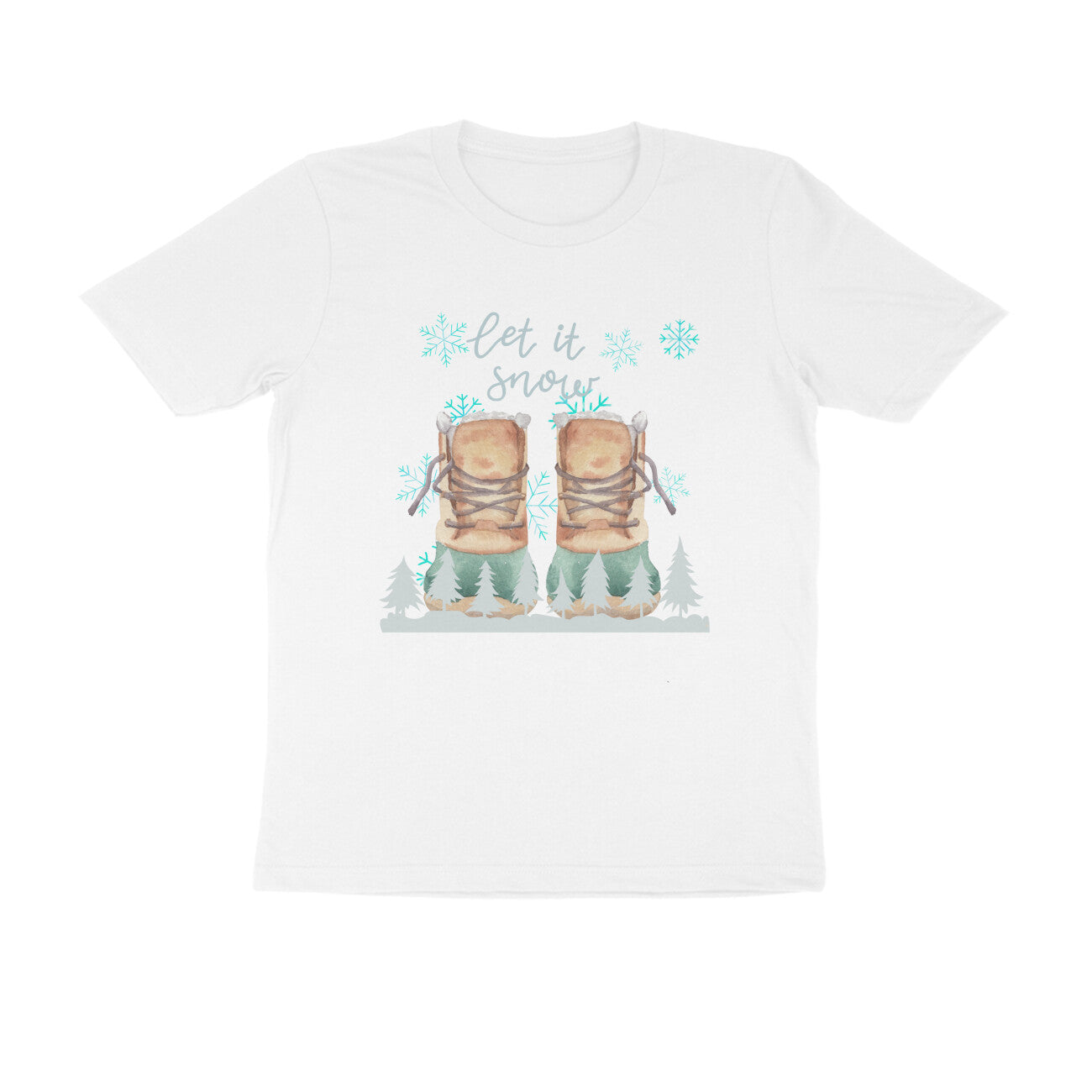 Unisex Round Neck Half Sleeve - Essence of Winter T-shirt