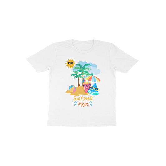 Toddlers Round Neck Half Sleeves - Summer Vibes T-shirt