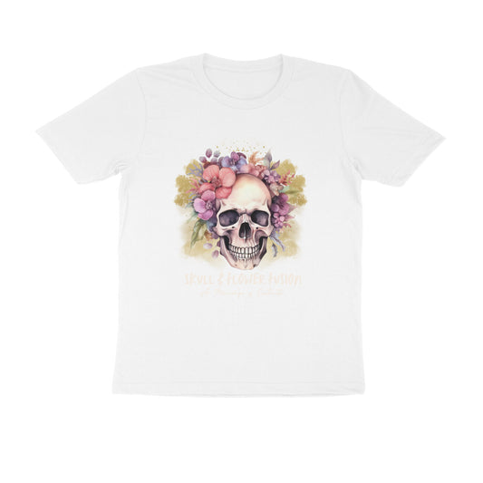 Male Round Neck Half Sleeves - Contrast Fushion T-shirt