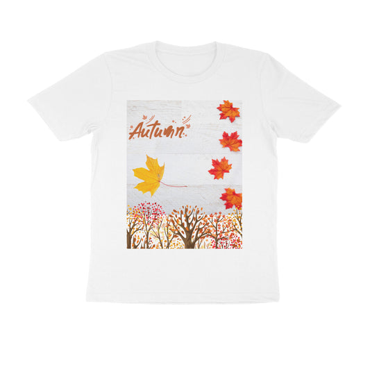 Unisex Round Neck Half Sleeve - Autumn Hues T-shirt