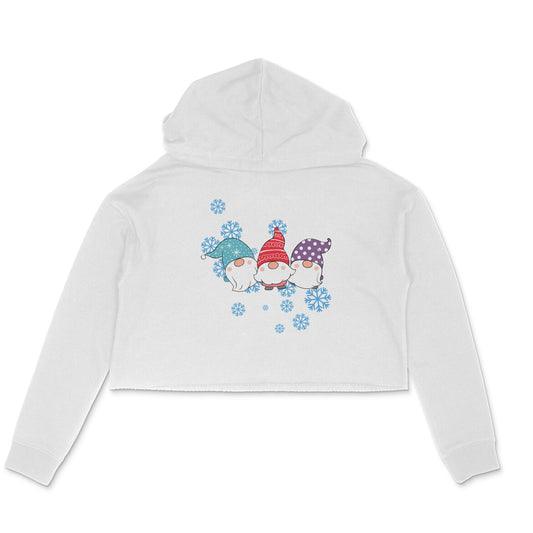 Snowflakes - Female Crop Hoodies