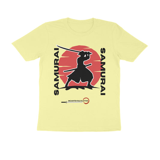 Male Round Neck Half Sleeves - Samurai T-shirt