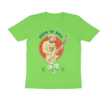 Male Round Neck Half Sleeves - Rock n Roll T-shirt
