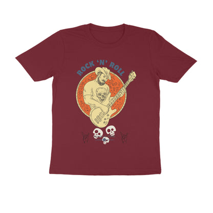 Male Round Neck Half Sleeves - Rock n Roll T-shirt