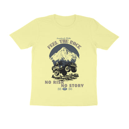 Male Round Neck Half Sleeves - No Risk No Story T-shirt