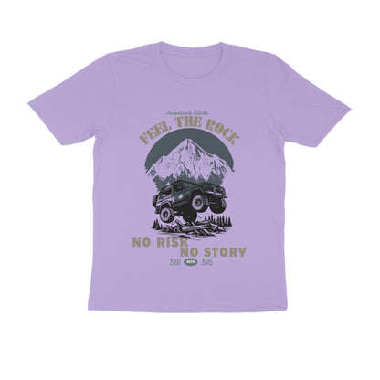 Male Round Neck Half Sleeves - No Risk No Story T-shirt