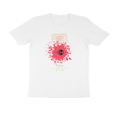 Unisex Round Neck Half Sleeves - Coldplay Concert Tshirts India Tour 2025