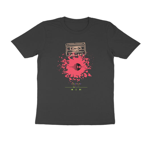 Unisex Round Neck Half Sleeves - Coldplay Concert Tshirts India Tour 2025